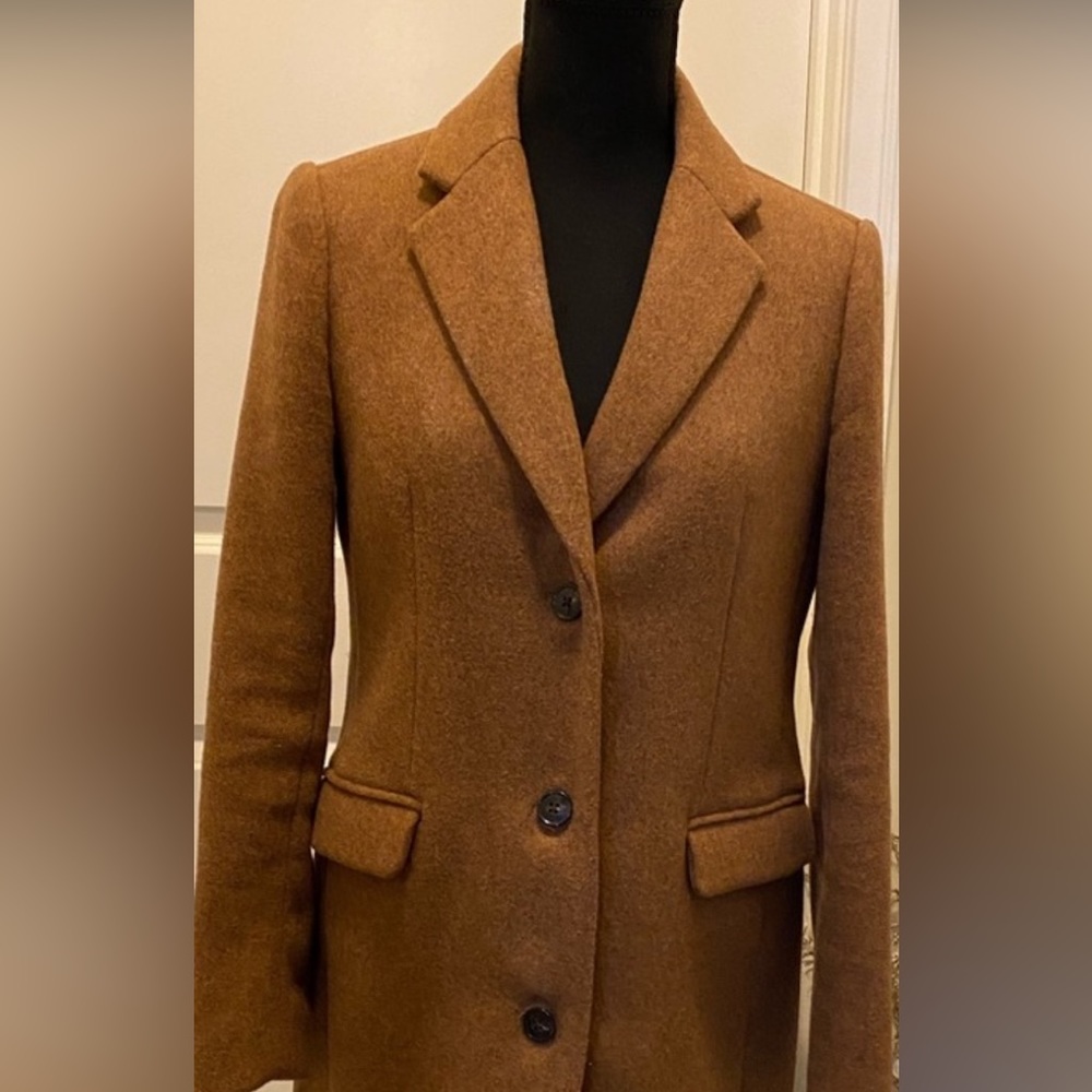 Camel J. Crew Topcoat Size 00